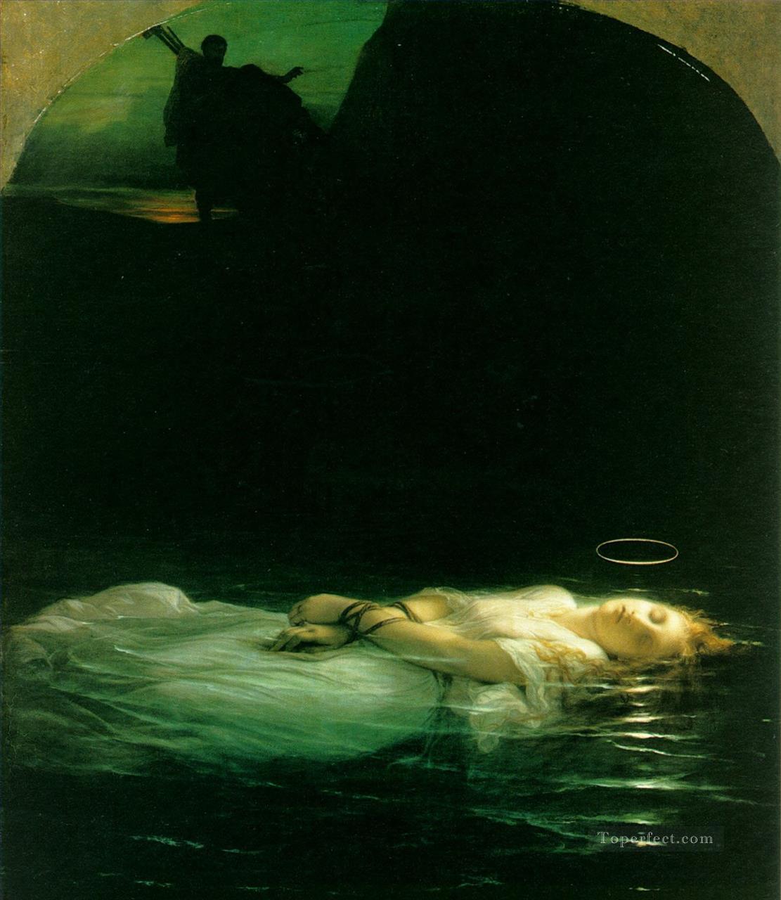 ophelia Hippolyte Delaroche Oil Paintings